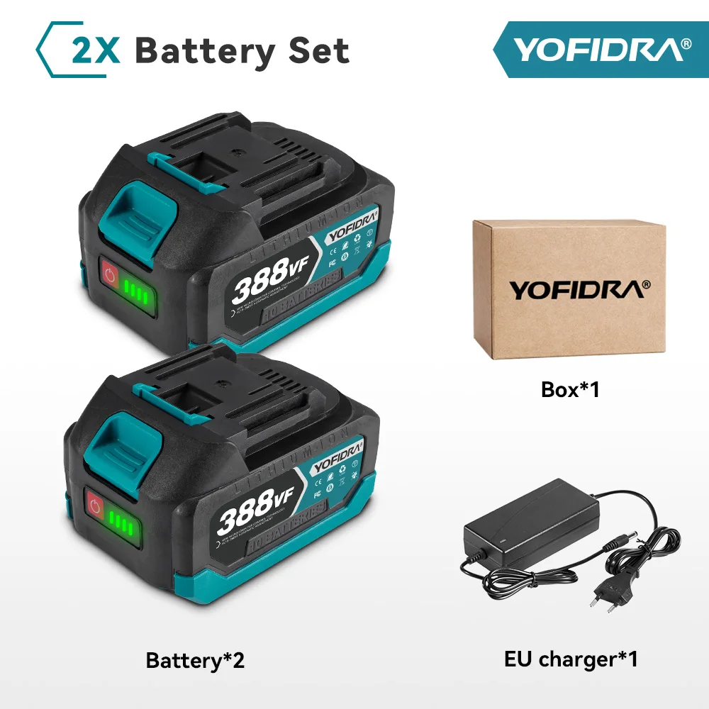 YOFIDRA 388VF 928VF Akku 22500 mAh 3,0 Ah 4,0 Ah Lithium-Ionen-Akku Li-Ionen-Akku für Elektrowerkzeug: verrotten