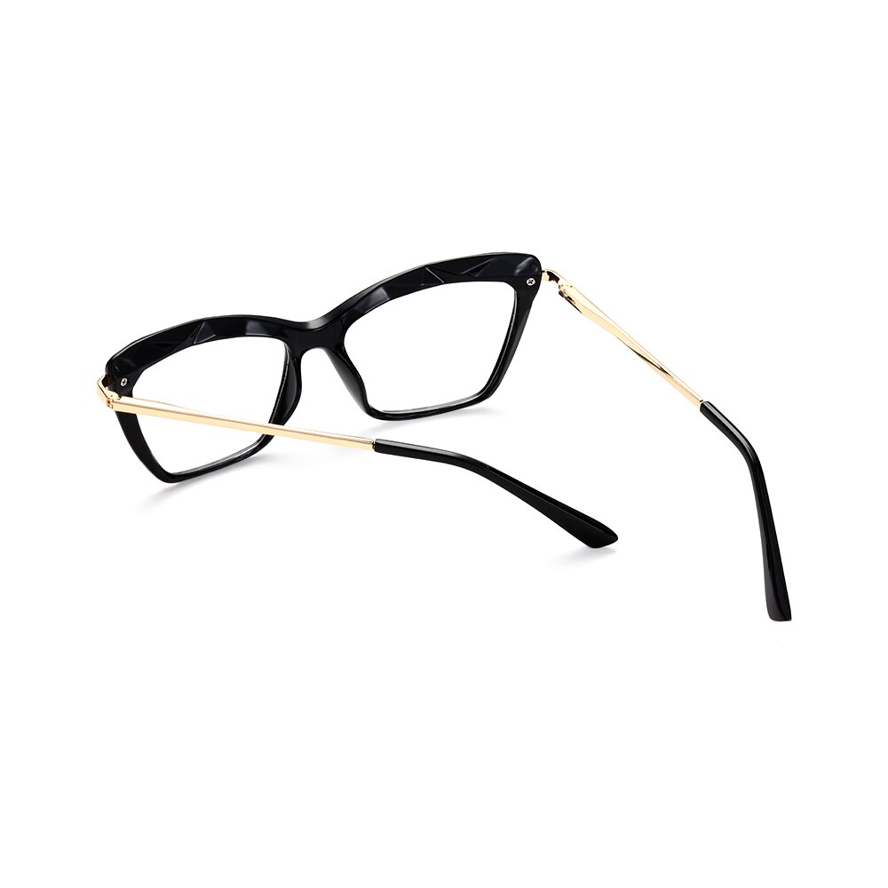 Gafas cuadradas de con marco de cristal facetado gafas Vintage para mujer estilos de gafas ópticas de ordenador