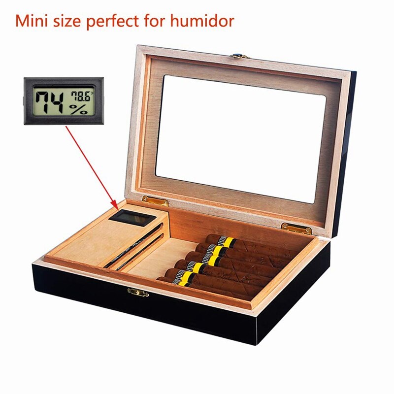 12 Pack Mini Small Digital Electronic Temperature Humidity Meters Gauge Indoor Thermometer Hygrometer LCD Display