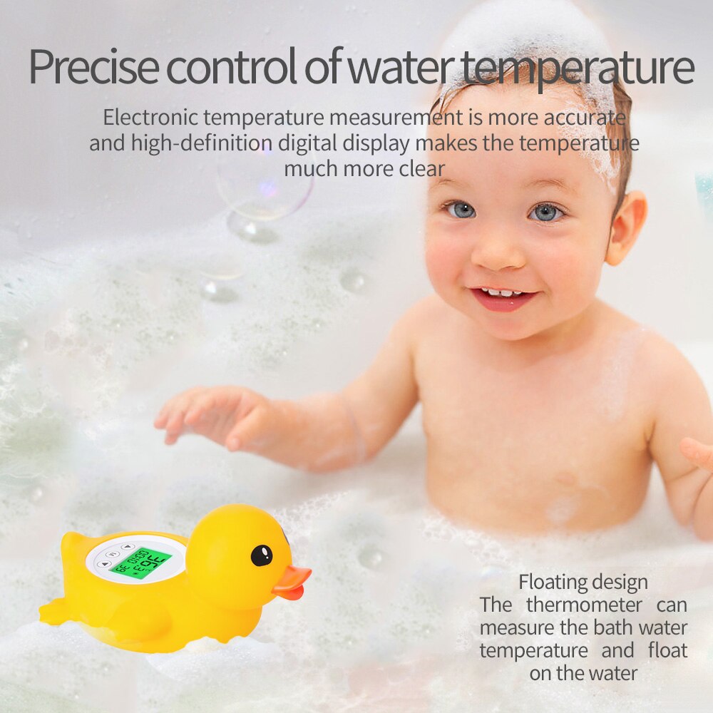 Babybadetermometer vandtermometer tri-farvet baggrundsbelyst flydende babybadelegetøjsbadesikkerhedstemperaturtermometer