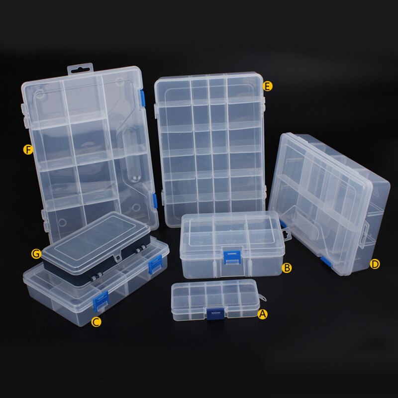 Adjustable Components Compartment Storage Organizer Detachable Portable Tool Box Electronic Drill Screw Beads Storage Toolkit