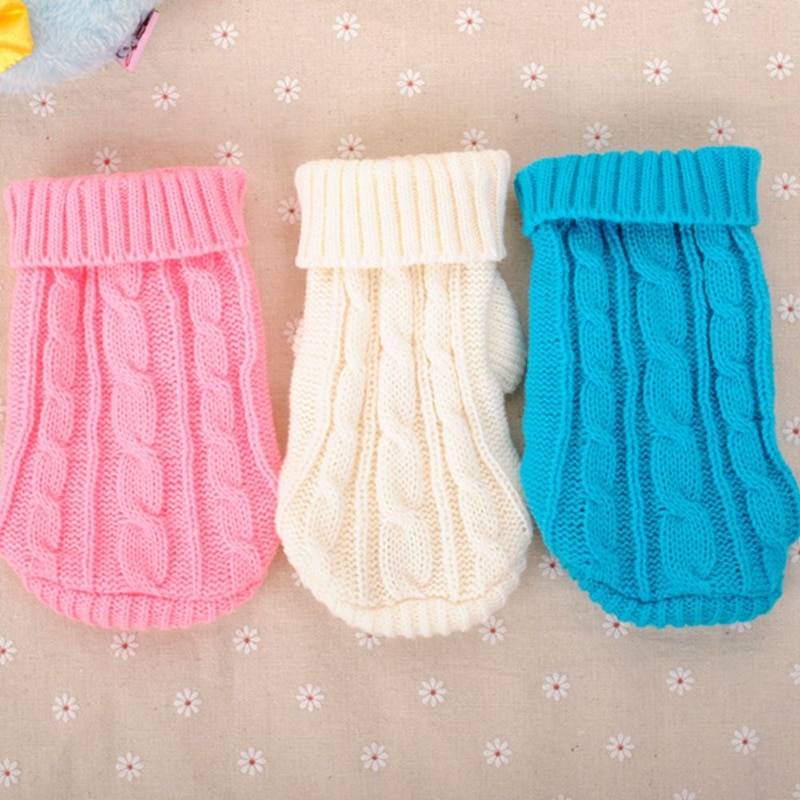 1pcs Small Dog Sleeveless Knit Tight Sweater Pet Clothing Teacup Dog Clothes Pet Supplies CLL9006