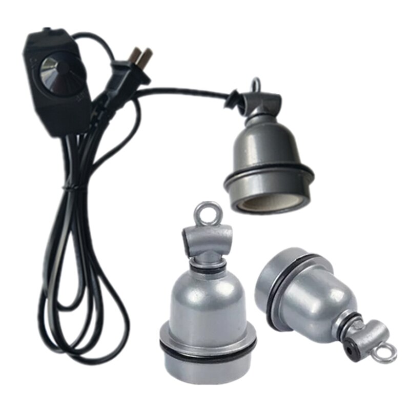 LED Light Socket Extension Cord with Switch for Pendant Lighting Bulb Lamp Extension Hanging Lantern Cord Cable E27 Sockets