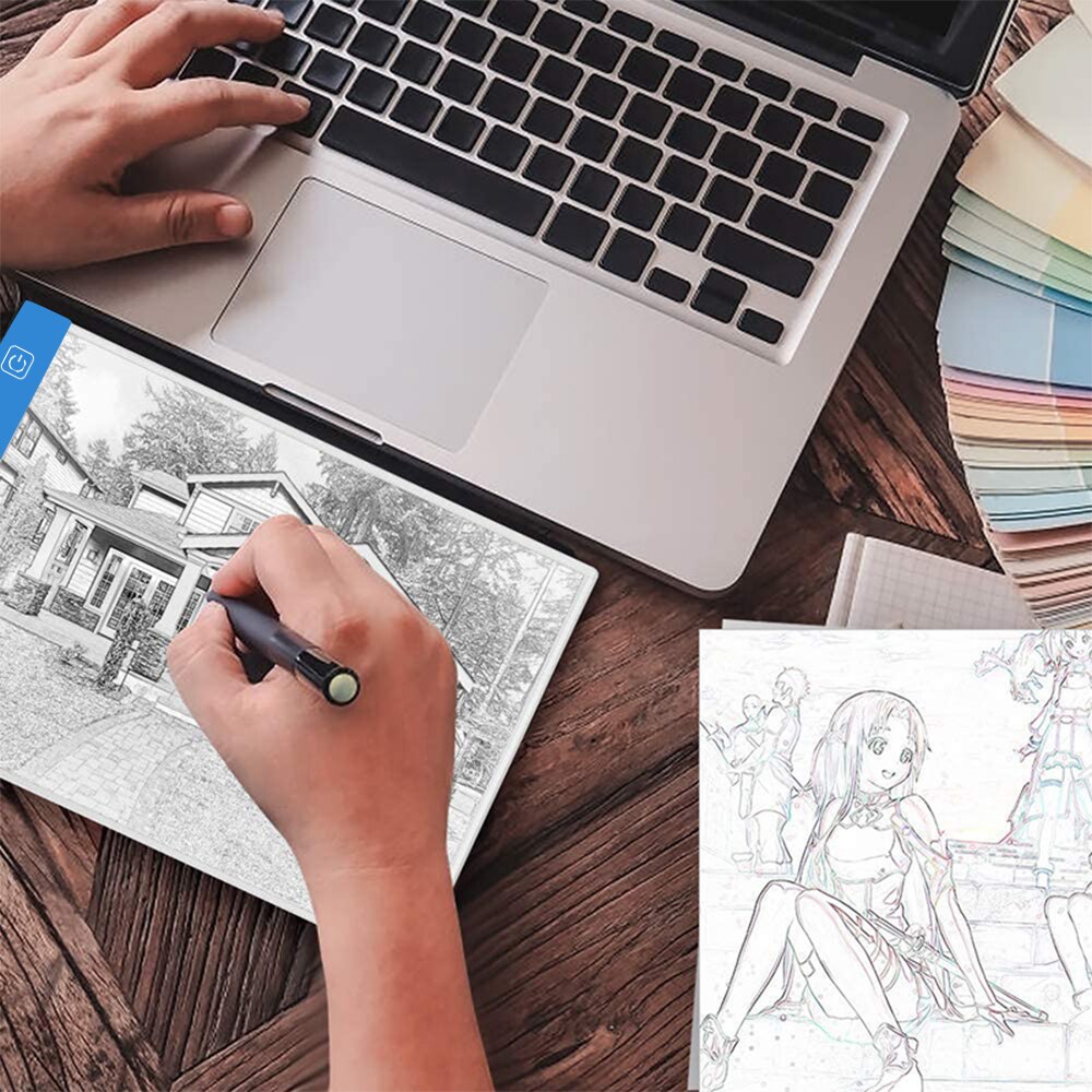 A4 Durable Tracing Board Table Drawing Tablet Panel LED 4W USB Copy board Office school supplies Sketchpad Copy Board