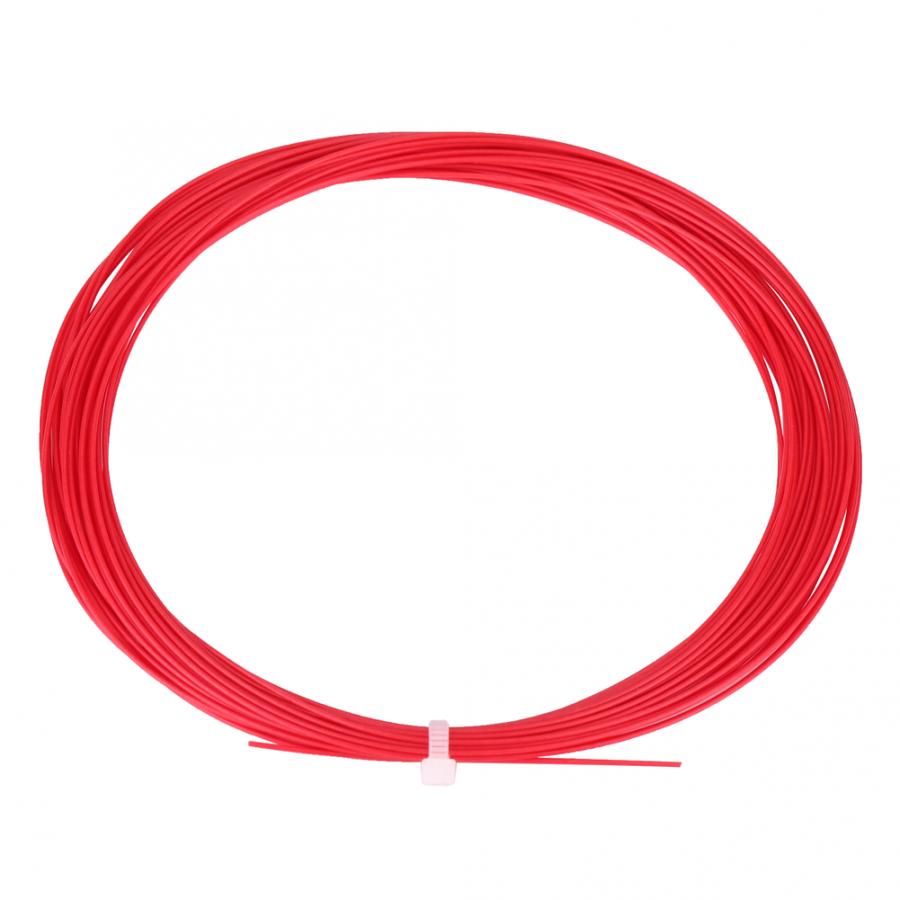 Badminton Racket Racquet String Line 10m Nylon Badminton String Flexible Hard Feeling String Badminton Training Accessory: Red