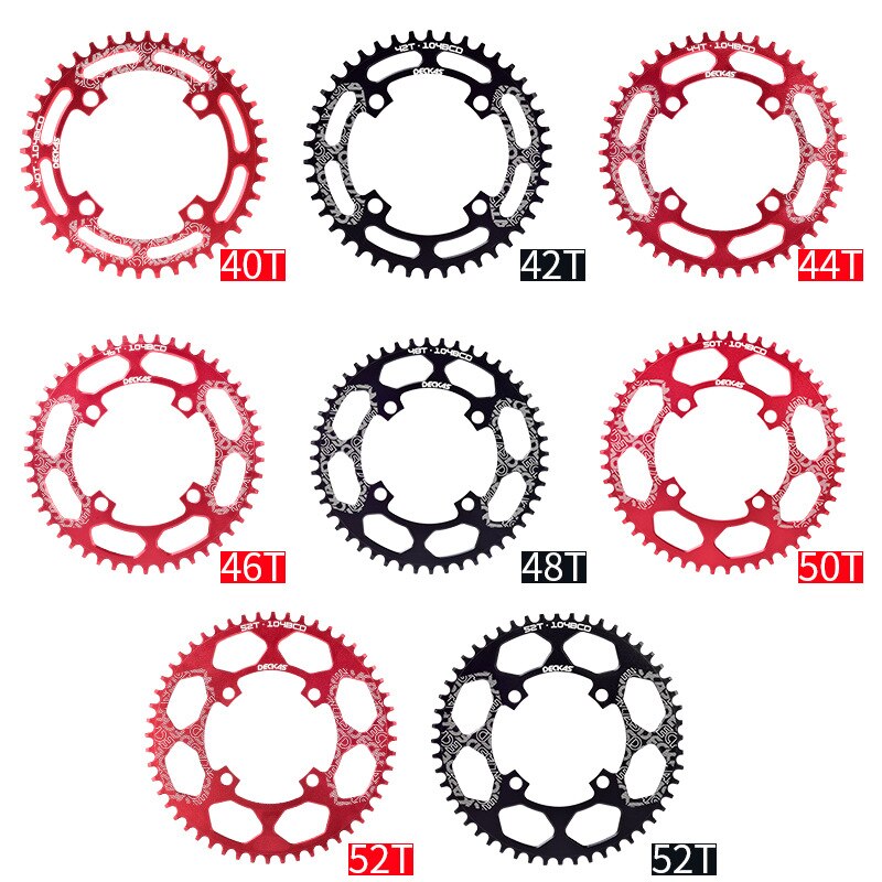 DECKAS deore 104BCD 40T 42T 44T 46T 48T 50T 52T Mountain Bicycle Chainwheel MTB bike crankset Narrow Wide Round Chainring