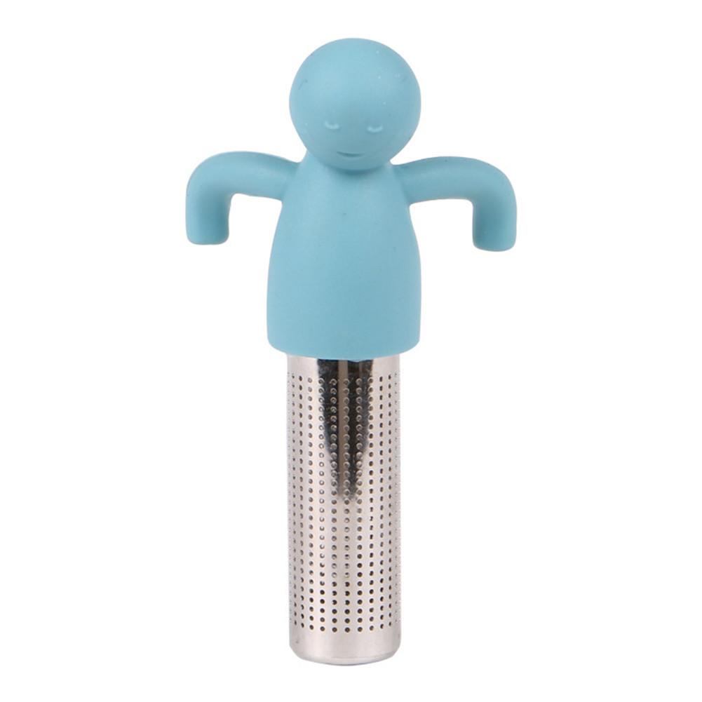 Silicone Tea Infuser Reusable Tea Strainer Sweet Leaf with Tray Novelty Tea Ball Herbal Spice Filter Tea Tool: G