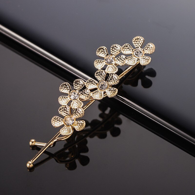 Classique Vintage métal géométrique strass épingle à cheveux cristal lune soleil étoile pince à cheveux femmes épingles à cheveux accessoires bijoux: 5