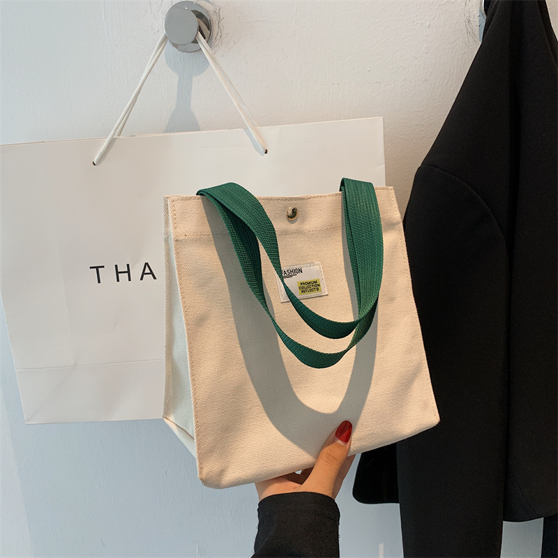 Portemonnees En Handtassen Voor Vrouwen Grote Capaciteit School Book Tassen Tiener Meisjes Winkelen Tote Dames Canvas Schoudertas 2022