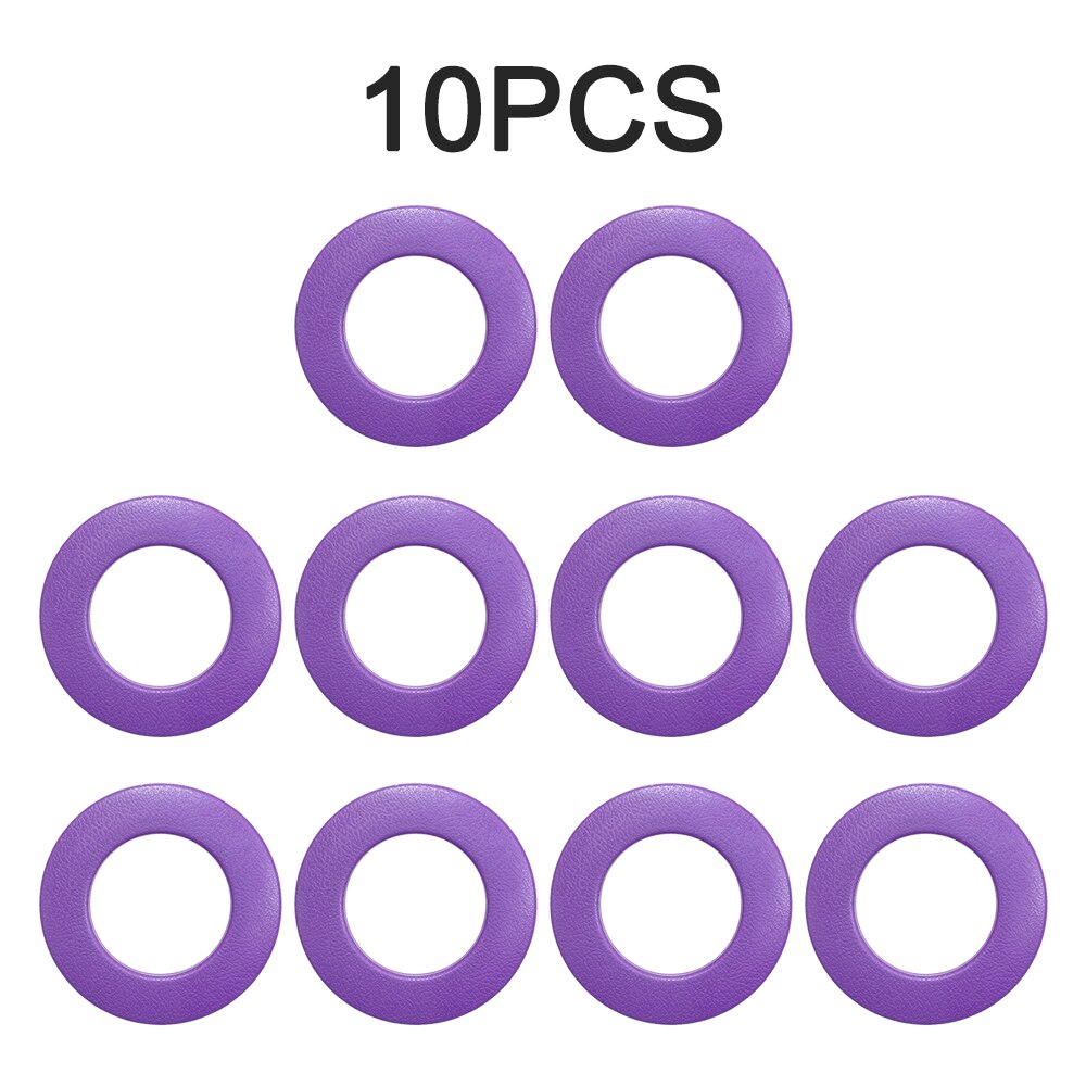 10pcs Curtain Grommet Top Rings Home Decoration Curtain Accessories Plastic Rings Eyelets for Curtains Grommet Top: Purple