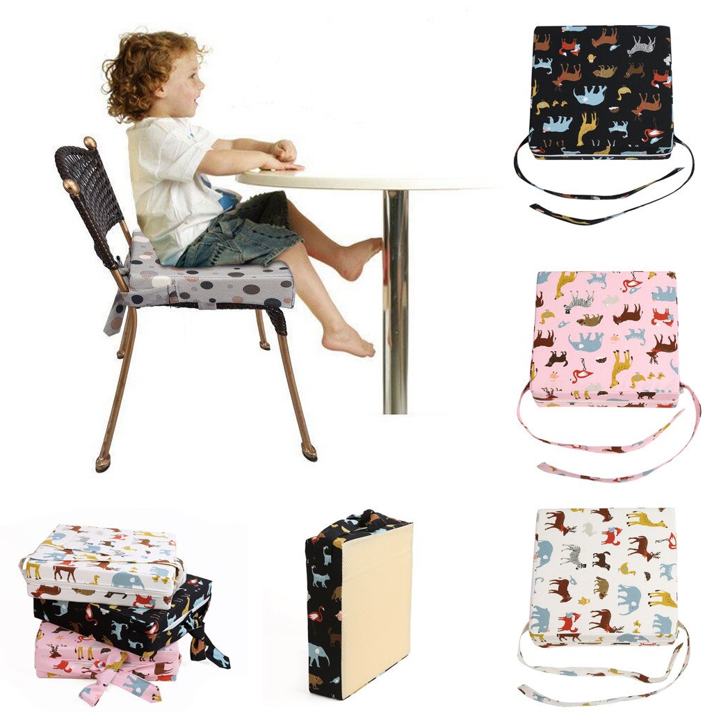 Børnesæde til børn til spisning bærbar tyk stol, der øges pude, der kan vaskes / bærbar / bevægelig baby spisning hæve sæde