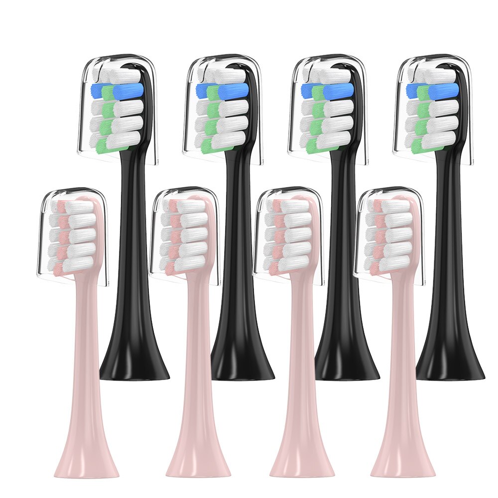 4/8 STUKS Vervanging Xiaomi SOOCAS/SOOCARE X3 Tandenborstel Hoofd Voor SOOCAS Xiaomi Mijia SOOCARE X3 Elektrische Tand borstelkop: WHITE
