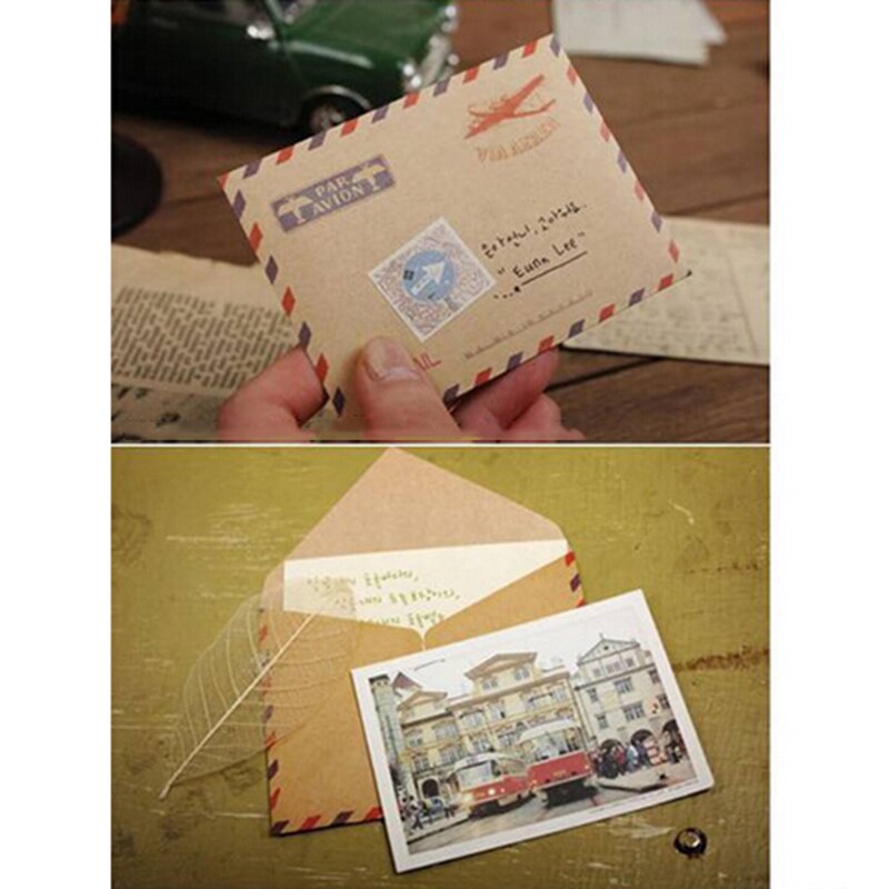 10 blätter Neue Mini Umschlag Postkarte knapp Stationäbetreffend Lagerung Papier Jahrgang