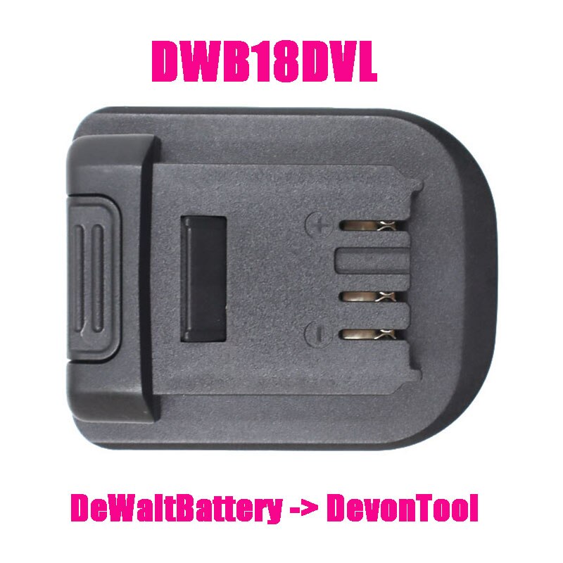 Adaptador DCB200 DM18M etc. Convertidor Utiliza batería de iones de litio Dewolt 18V en Makita Milwaukee Busch Ryobi Hitache Metabo Worx Alex herramienta: DWB18DVL