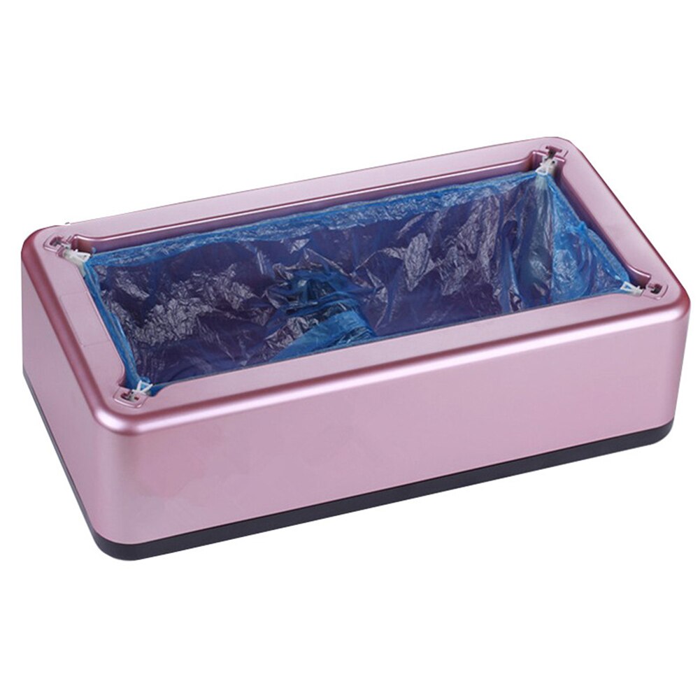 Automatic Shoe Cover Dispenser Laboratory Disposable Anti Slip Home Office Dustproof Overshoe Machine Hygiene Protective: Purple