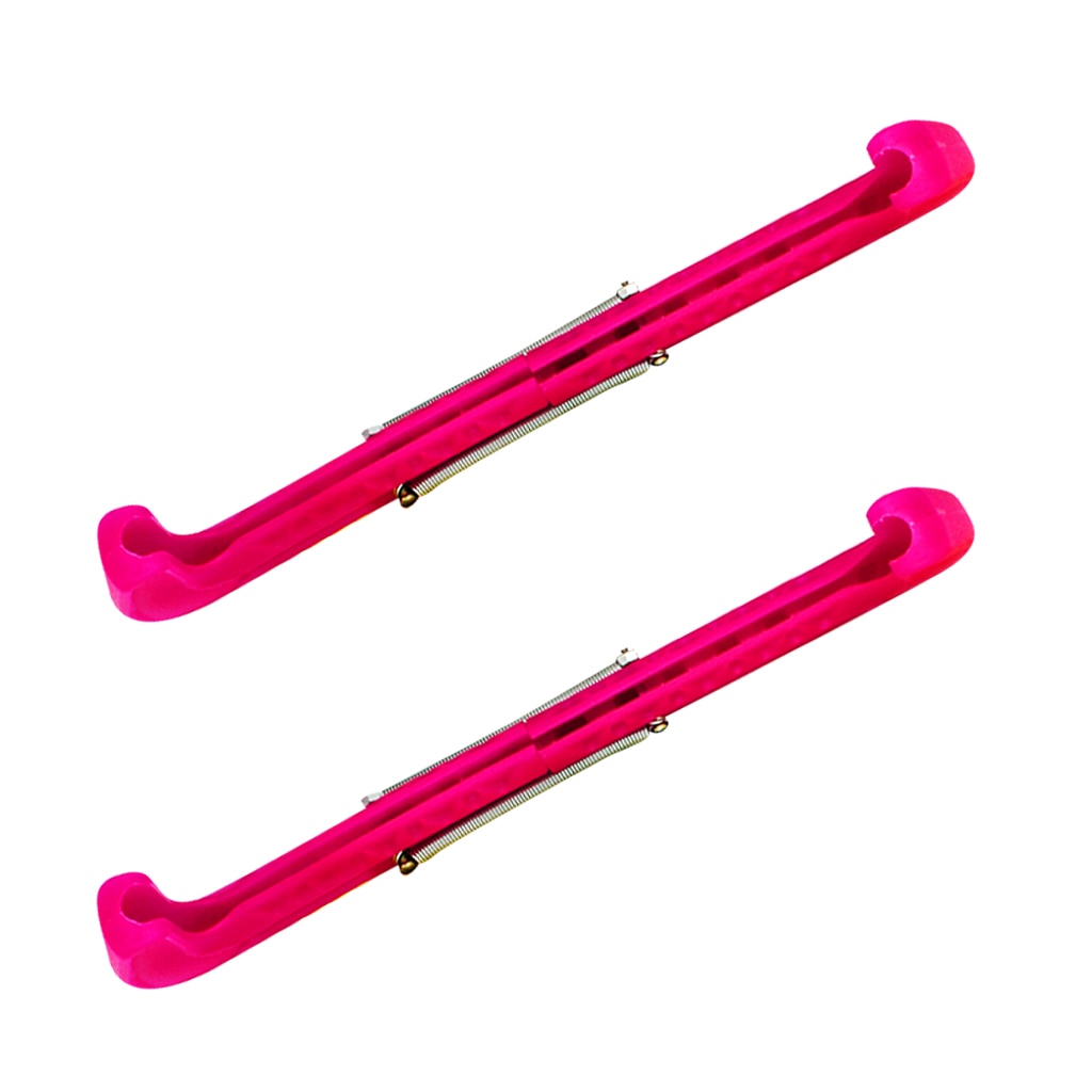 2 par justerbara konståkning skridskoskydd/skydd, rosa