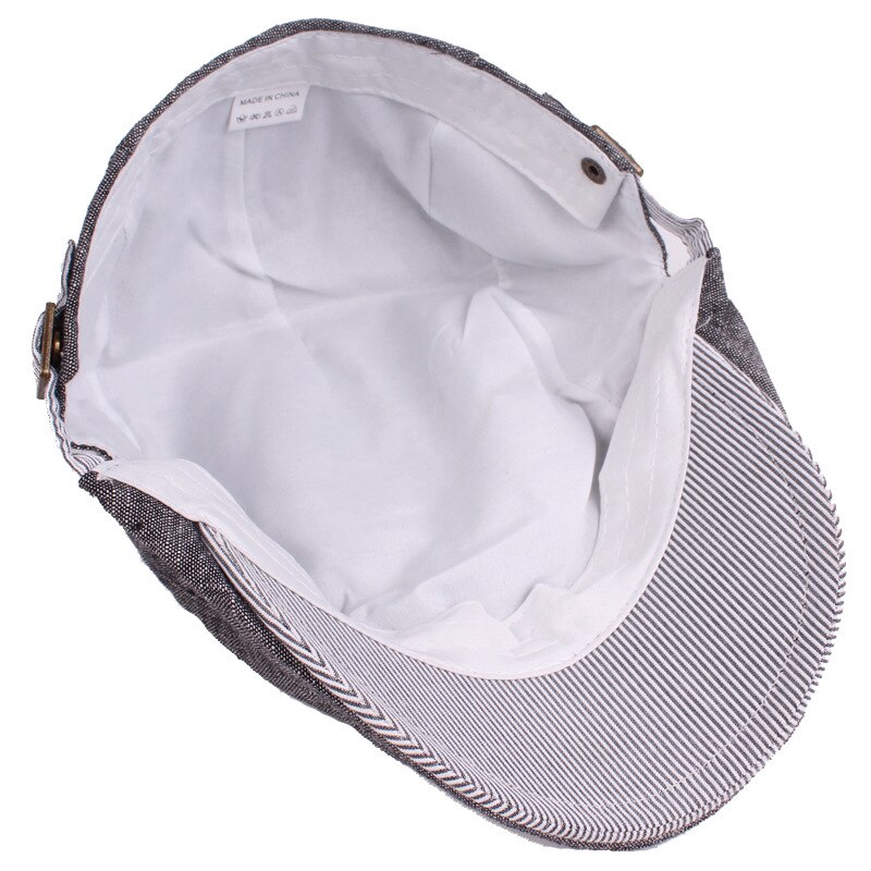 Gorras de algodón de nivel superior para hombre, Boina, gorra Gatsby, gorra plana de verano y otoño, sombreros de conductores para adultos jóvenes