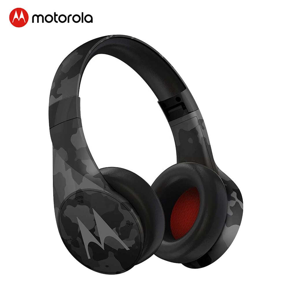 Motorola Pulse Escape+ Bluetooth Headphone Wireless Game Headphones Wowoofer Stereo Noise-lowering Headset Foldable Headset plus: Camo