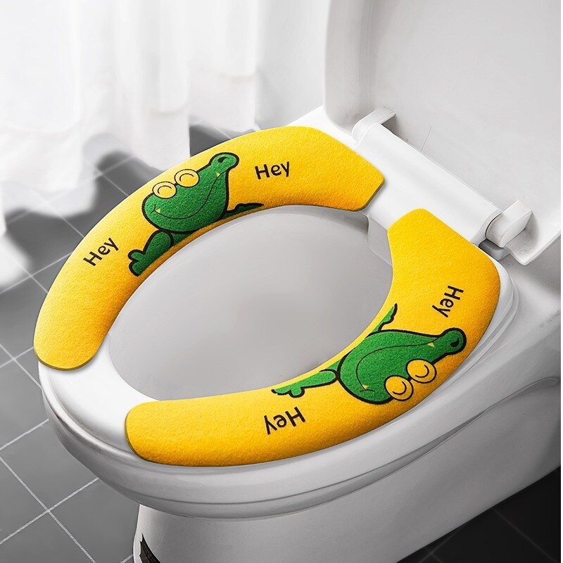 3 Stuks Dikkere Badkamer Zachte Toilet Seat Cover Pad met