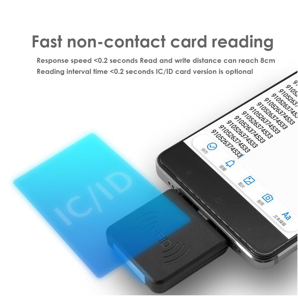 Mini Portable RFID 125KHz ID Card Reader Smart USB ID Card Support Reader Win8/Android/OTG Smart Phone Access Control Card Reade