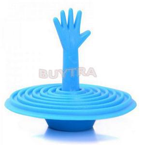 1Pcs Mooie Handvorm Wastafel Plug Water Stekker Rubber Zinken Bad Stop Kleur Willekeurige