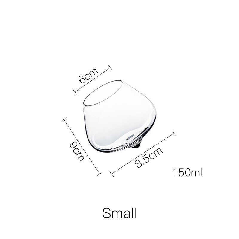 Crystal swing vin bred glas cup magen whisky dricka tumbler cocktail öl: Små