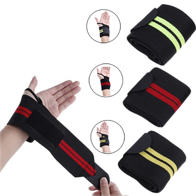 1pc Adjustable Wristband Elastic Wrist Wraps Bandages for Weightlifting Powerlifting Breathable Wrist Support
