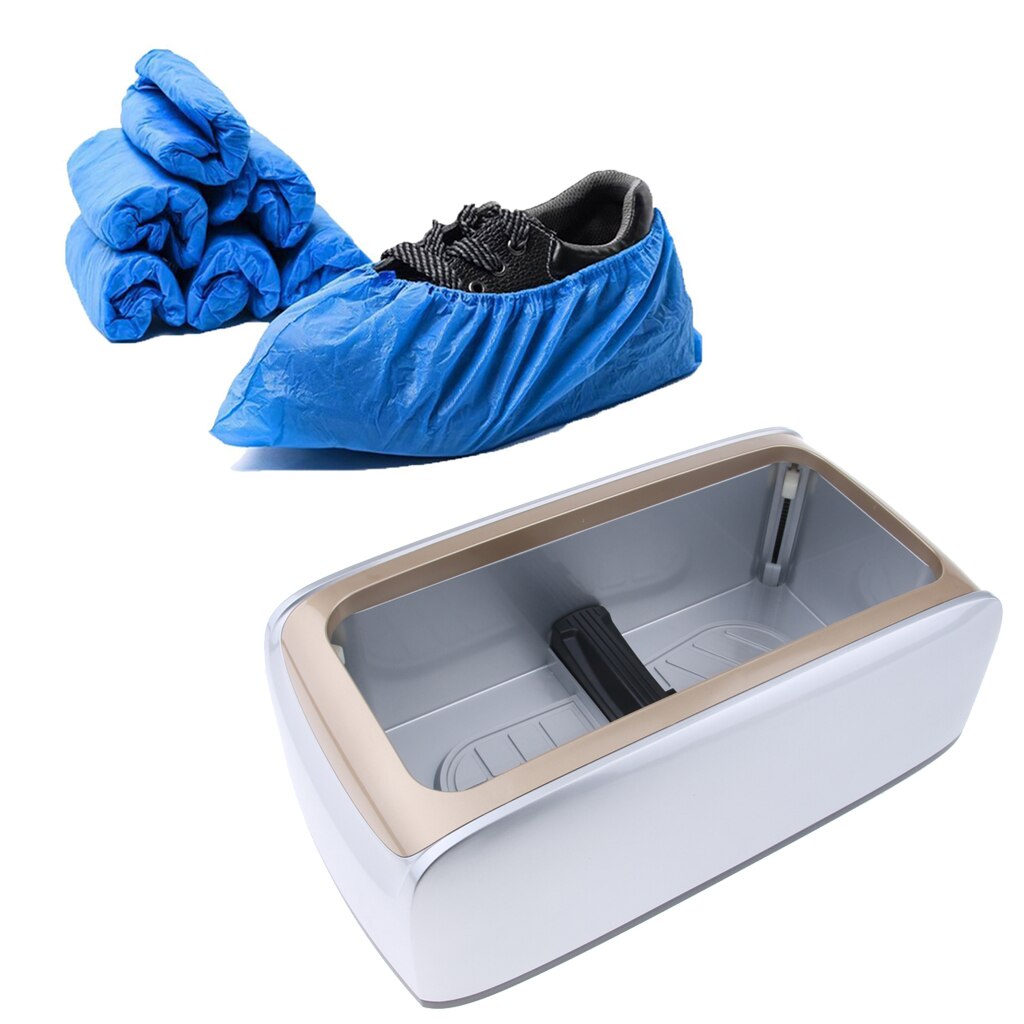 Automatic Shoe Cover Dispenser Machine with 100pcs Non-Woven Overshoe (Gray)