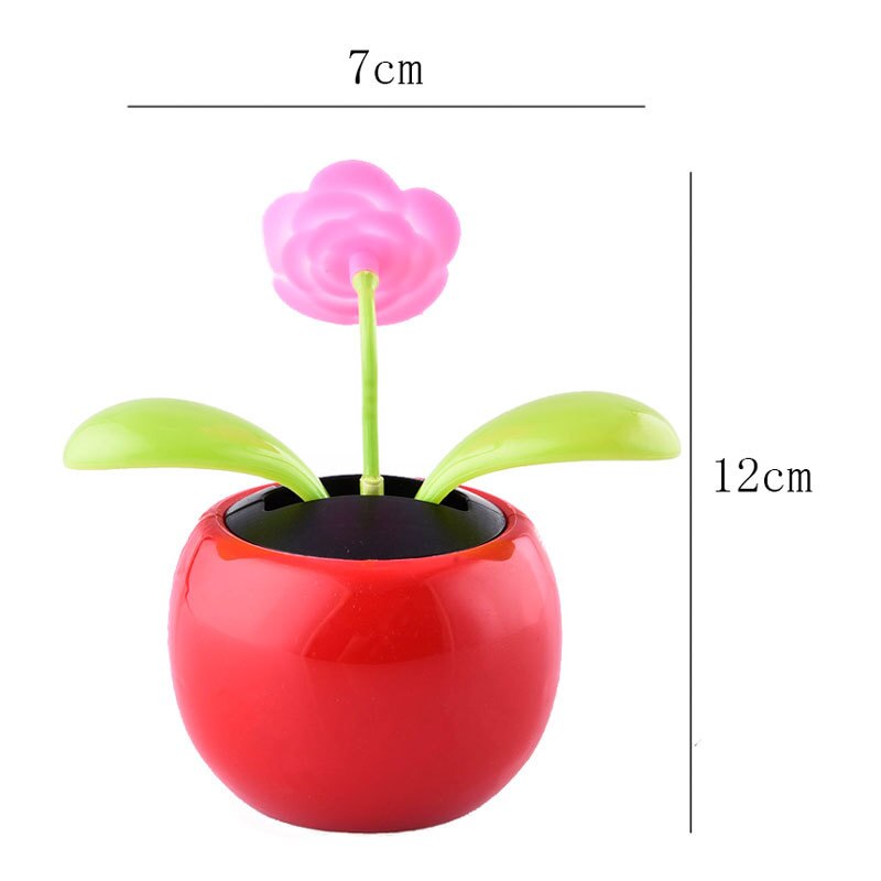 Solar Power Flip Flap Flower Sunflower Rose For Car Swing Dancing Flower Toy Car Interior Ornaments Car-Styling