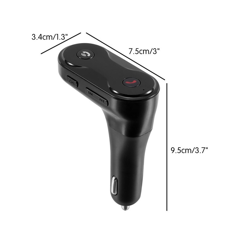 Rovtop Wireless FM Transmitter Modulator Car Bluetooth Kit G7 Charger Upgrade to C8 AUX Wireless Handsfree Car Music Player Z2
