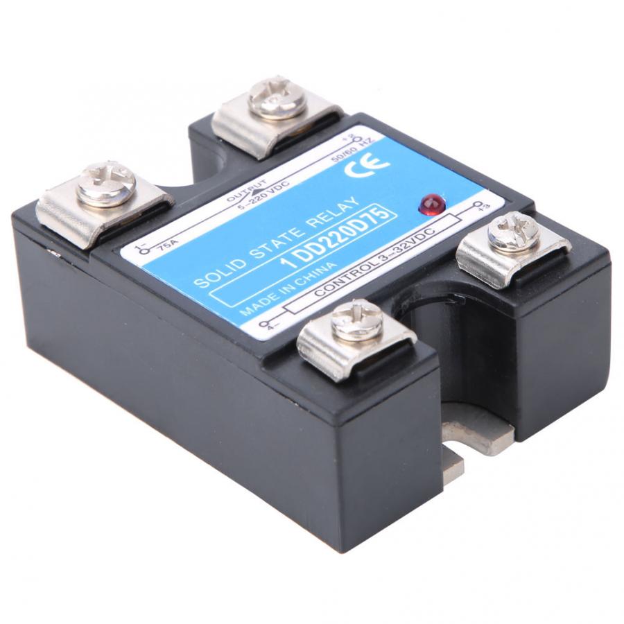 Module relais à l'état solide | D'entrée SSR 3-32VDC, charge 5-220VDC, relais de commande 10A/25A/40A/60A/75A/80A/100A/120A