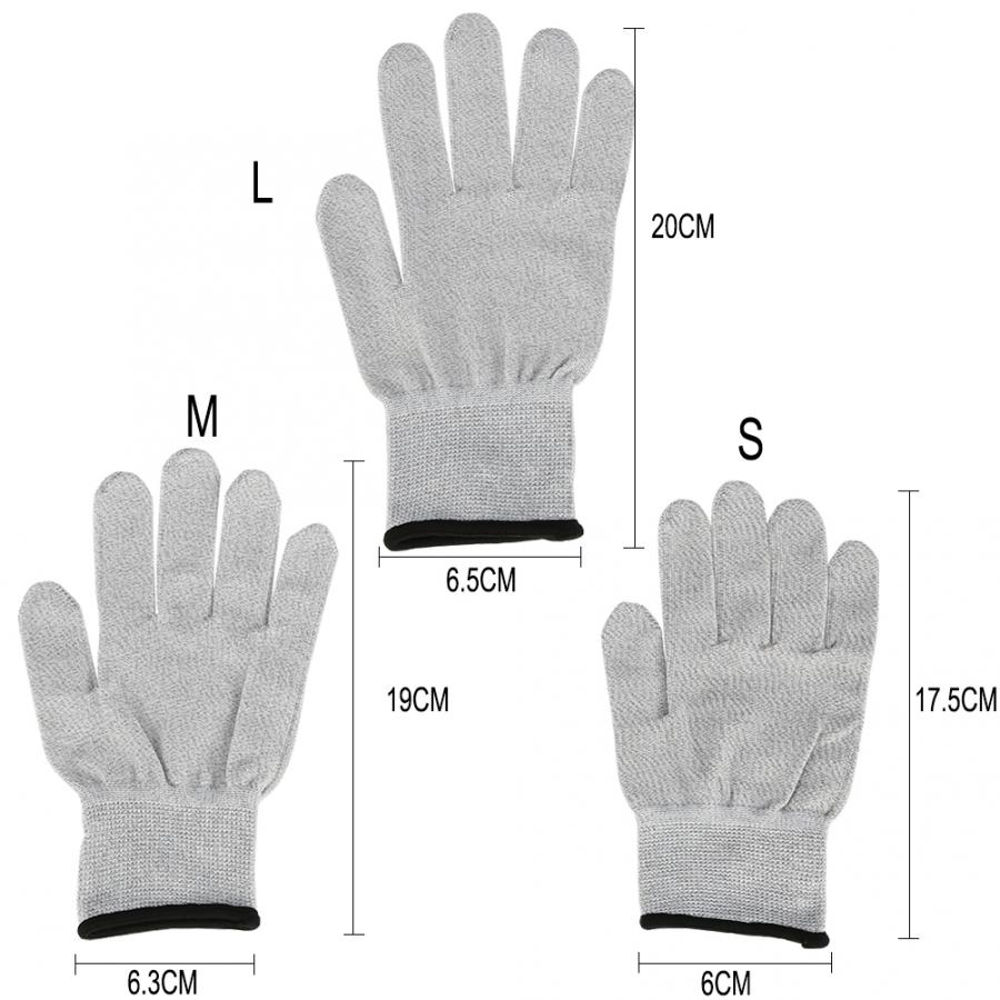 1 paar Massage Elektrode Handschuhe Strom Leitfähige Handschuhe elektro Schock Handschuh Faser Elektro Hand Massage Gesundheit Pflege