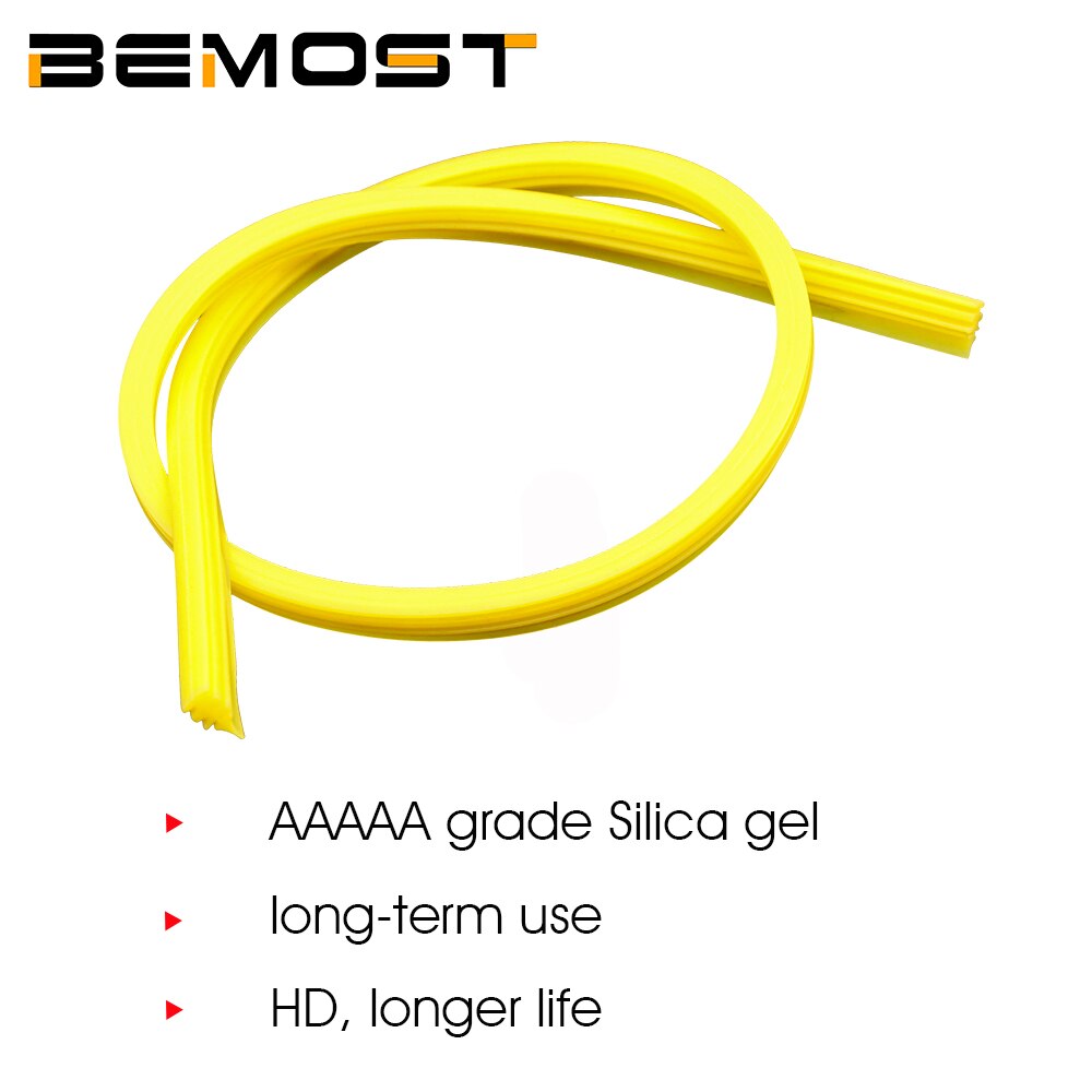 2pcs Car Wiper Blade Silica gel Silicon Refill Strips 12&quot;14&quot;15“16&quot;17&quot;18&quot;19&quot;20&quot;21&quot;22&quot;24&quot;25&quot;26&quot;28&quot;30&quot;32&quot; for Frameless Wipers 6mm