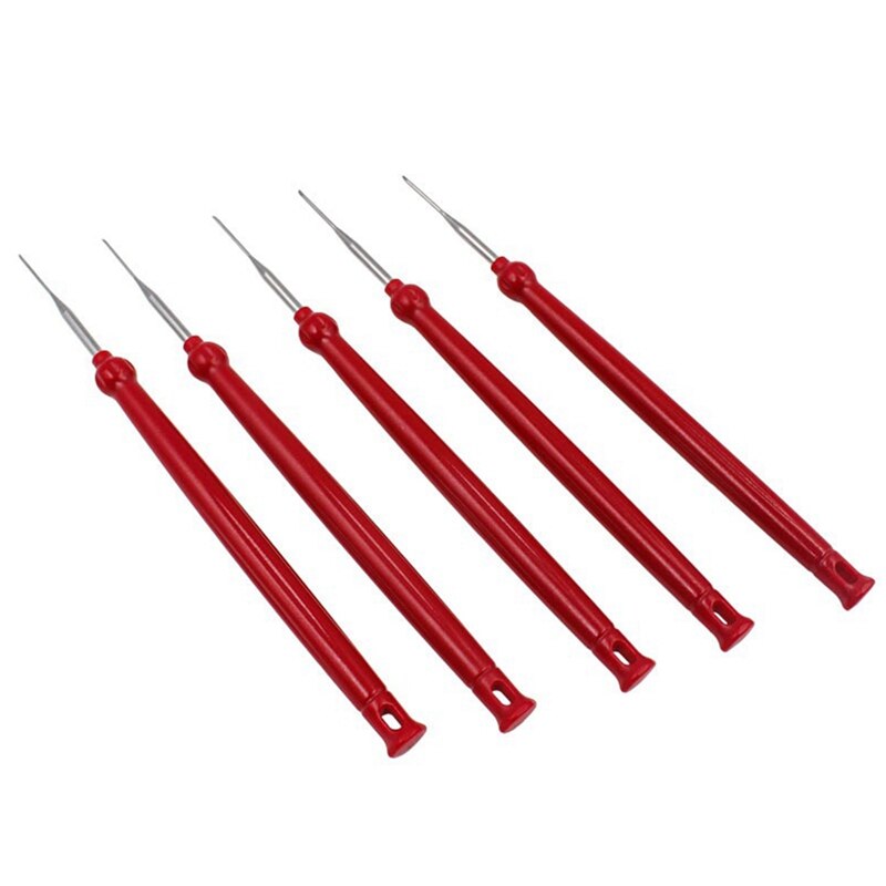Herramienta de extracción de tapones de coche, Terminal extractora de cables, Conector de arnés de cables, aguja de Tractor, 5 unidades