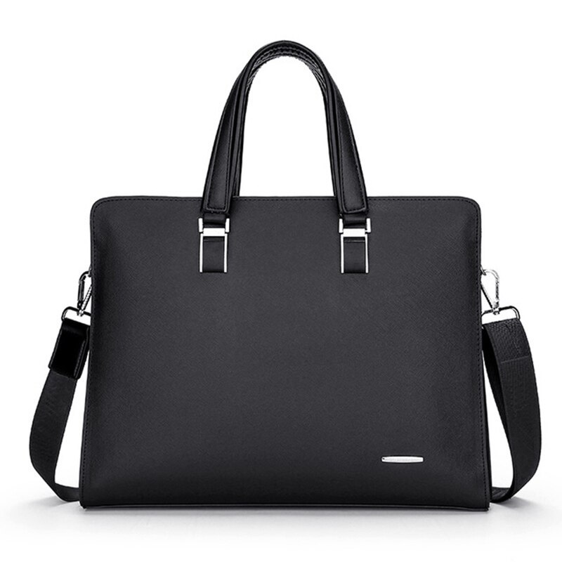 Heiße Neue Tragbare herren PU Business Menschen Multifunktionale Einfarbig Vertrag Dokumente Handtasche Computer Große Kapazität Handtasche