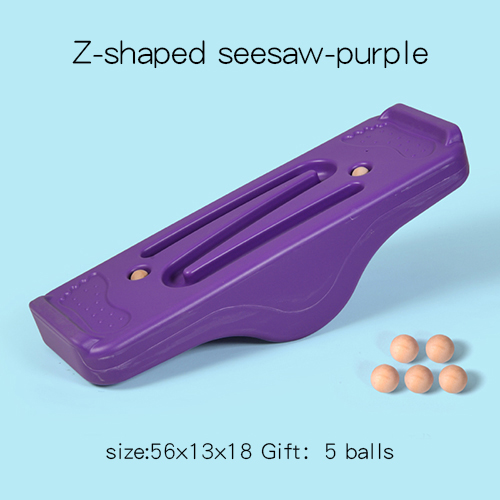 Children Balanced Seesaw Kindergarten Sense Training Equipment Parent-Child Game Outdoor Sport Toys Balance Board for Kids M069: Z-Purple