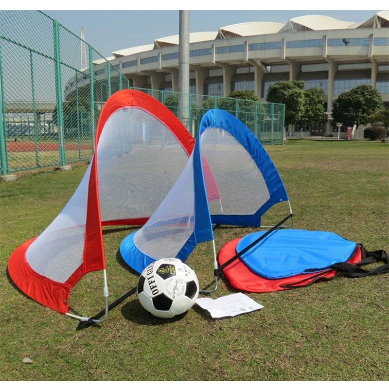 1 stykke foldbart fodboldnet målport ekstra robust fodboldbold træningsport børnestuderende fodboldmål