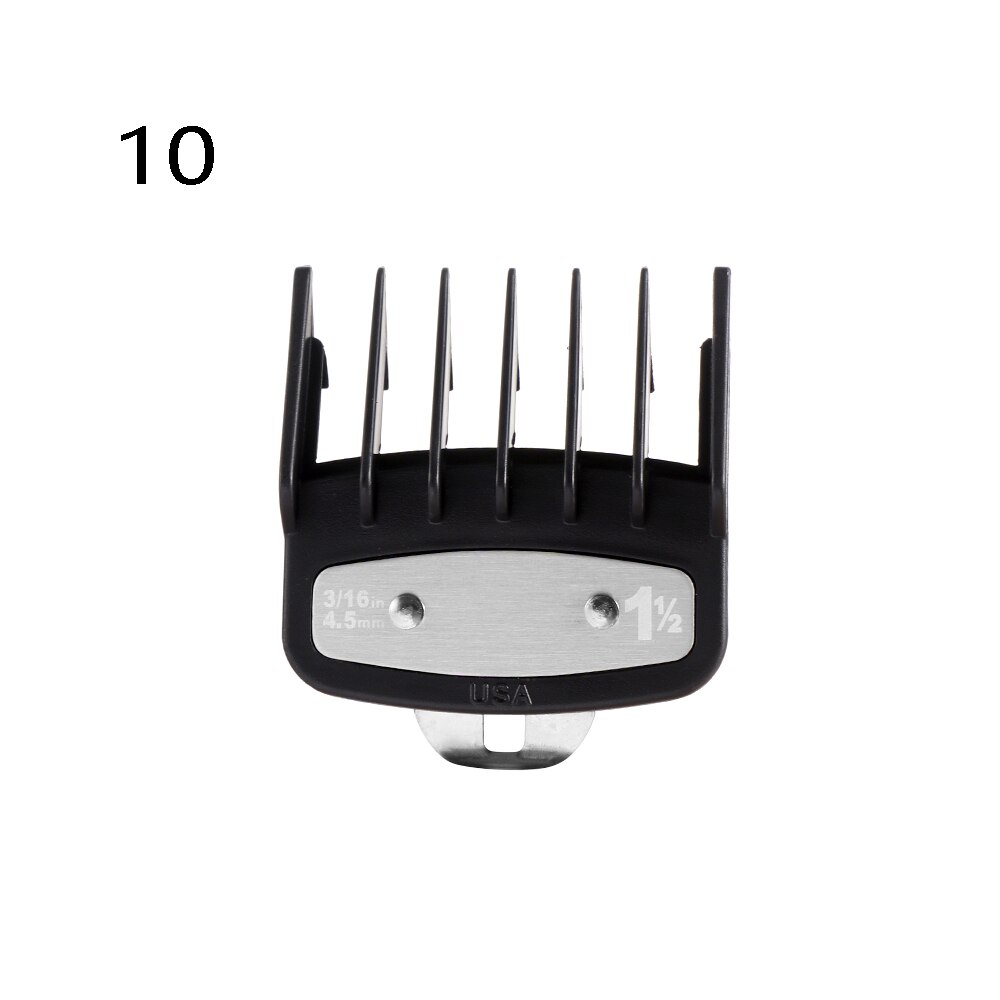 1PC 10Sizes Hair Clipper Limit Comb Guide Attachment Size Salon Barber Replacement Practical Salon Hair Trimmer Attachment: Silver