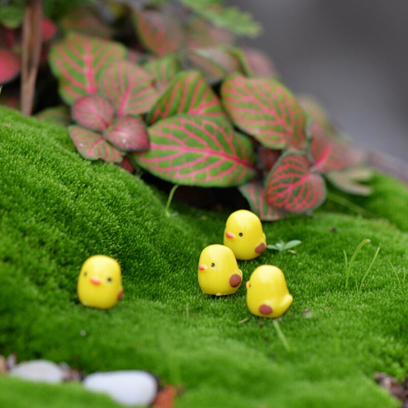 10 sztuka/paczka rzemiosło żywiczne mini bajki ogród bonsai wystrój mała żółta laska mała zabawka