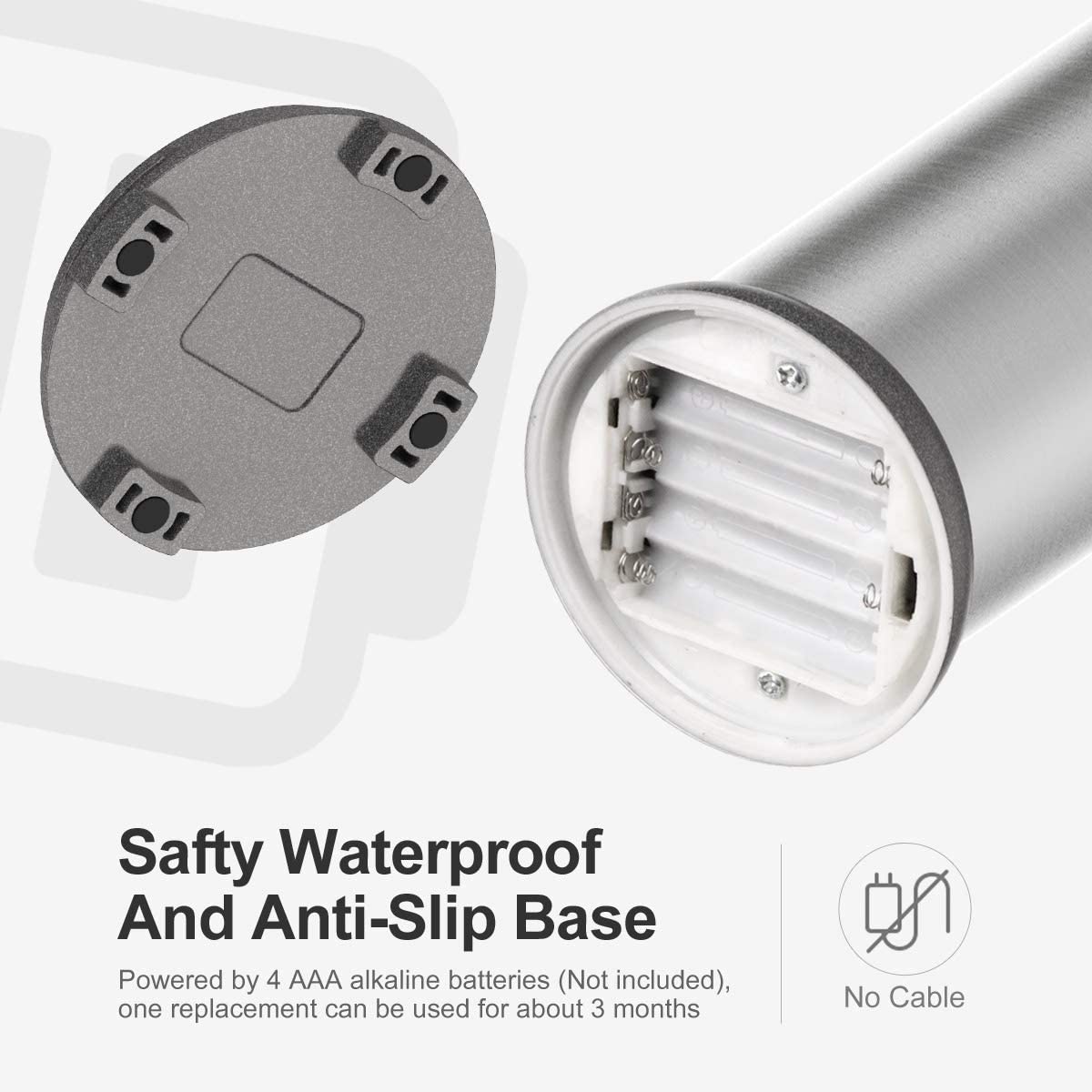 Automatisk såpedispenser berøringsfri såpedispenser infrarød bevegelsessensor vanntett base for baderom kjøkken såpedispenser