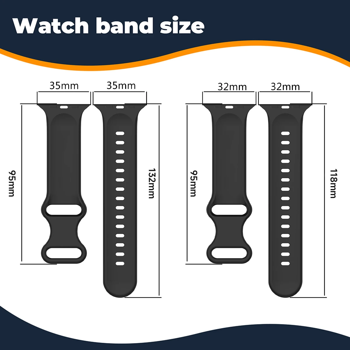 Tofarget sportssilikonrem til apple watch ultra 2 49mm 46mm 45mm 44mm 42mm rem til iwatch series 10 9 8 7 6 5 4 klokkerem