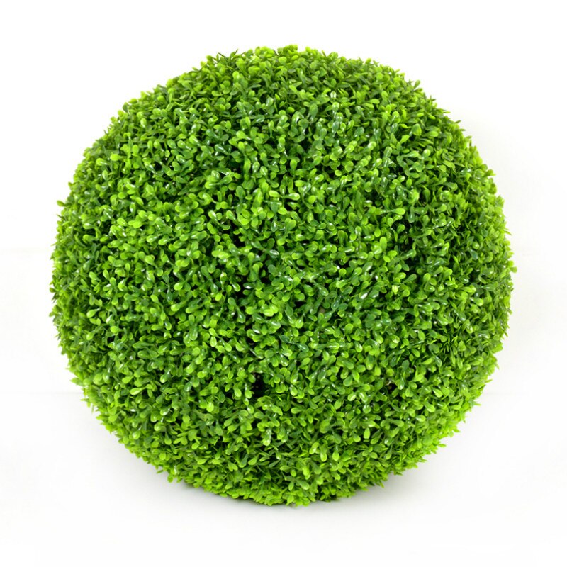 Kunstig grøn plast plante græs bold 10/18/30/38cm grøn simulation bold indkøbscenter forsyninger indendørs udendørs indretning bryllup indretning: Grøn hua / 10cm