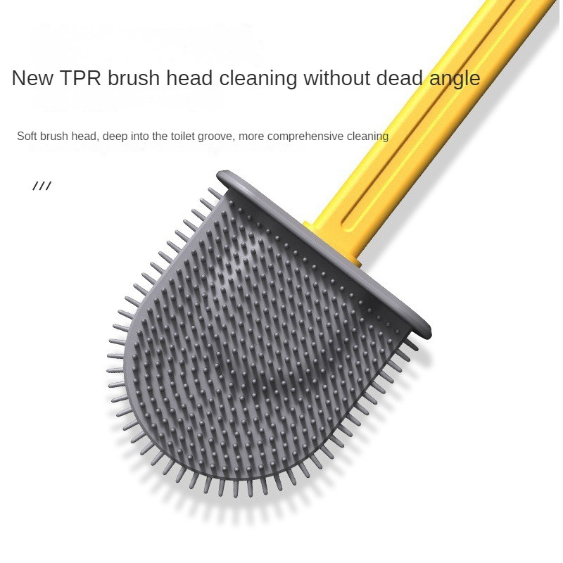 Silicone Toilet Brush Easy To Hang Thoroughly Clean Health Revolutionary Ergonomics Premium Ergonomic Toilet Cleaner Durable