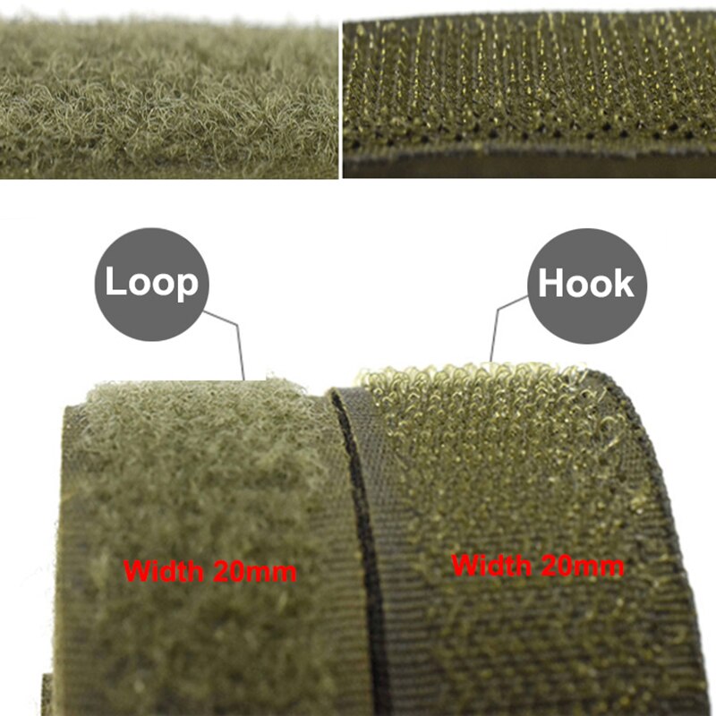 5 meter/par 20mm farverige kroge uden selvklæbende fastgørelse tape krog og løkke nylon magisk tape kabelbindere gør-det-selv-tilbehør