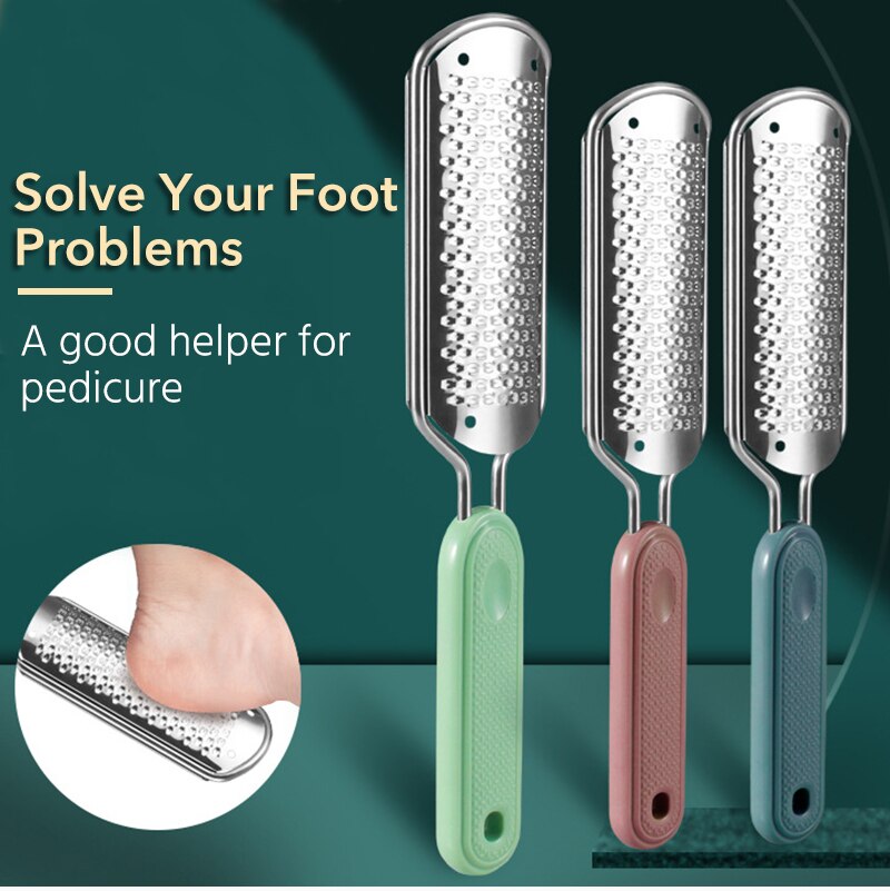 Ponceuse professionnelle pour les pieds, outil de pédicure, en acier inoxydable, enlève les callosités et les peaux mortes, râpe remplaçable, coupe exfoliante