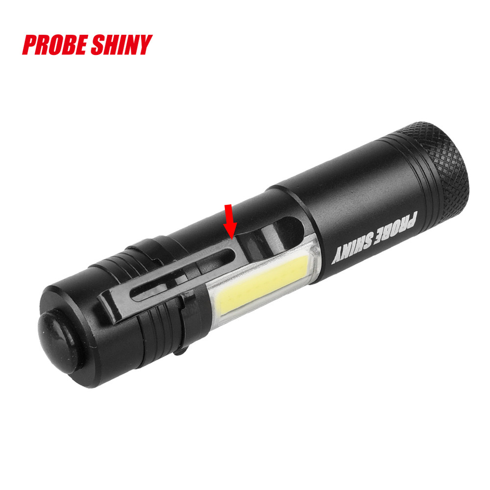 3000 Led Flashlight Portable Mini Xml-q5+cob Zoom 4 Modes Torch Flashlight Use Aa 18650 Battery Waterproof Lighting Lantern #N