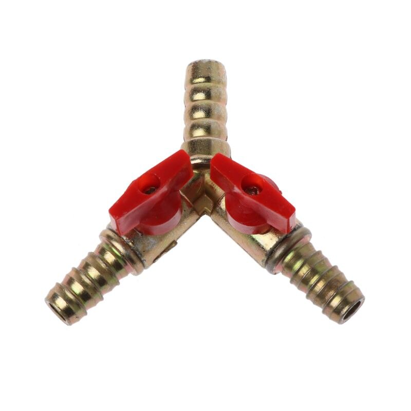 1PCS 3/8 &quot;ID Slang Barb Y Vorm 3 Manier Uitschakeling Kogelklep Fitting Voor Gas Water Olie