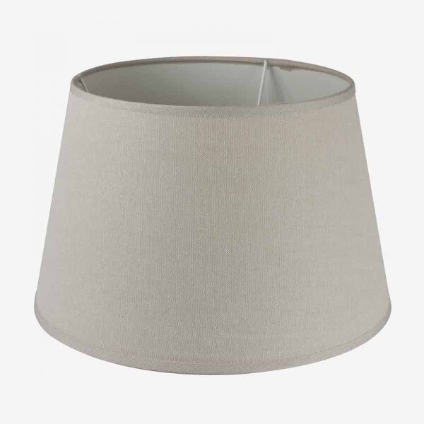 Paravent rond goutte lin doux taupe
