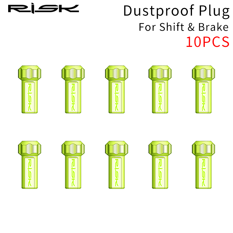 Risico 10 Stks/partij Universele 4Mm/5Mm Mtb Racefiets Fiets Brake Shift Kabel Nosed End Cap Lijn/Draad Buis Stofdicht Mouw Aluminium: Dustproof Plug 10PCS