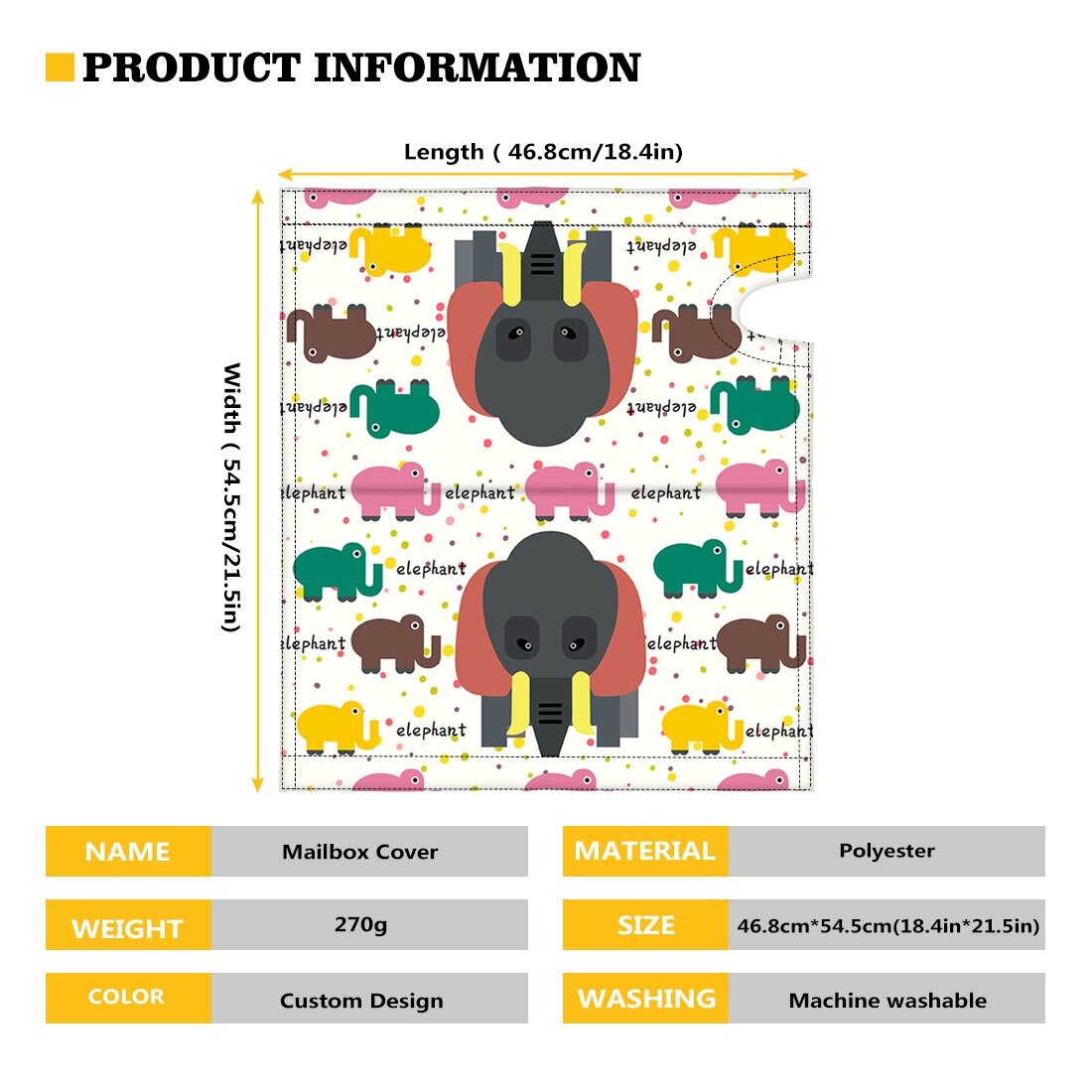 Print On Demand Mailbox Cover Magnetic Wrap Custom Letter Box Waterproof Protection Garden Decor Letterbox Cover